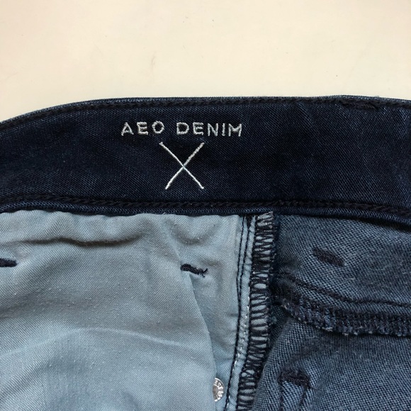 American Eagle pants navy dark denim skinny Jean - Picture 4 of 16